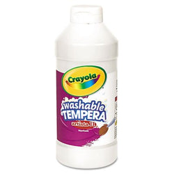 Artista II Washable Tempera Paint, White, 16 oz, Sold as 1 Each