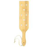 13.4inch Bamboo Wood Paddle Lightweight Thin Wooden Paddles with Airflow Holes for Light Play