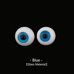 BJD Eyes Eyeball Size 1/3 1/4 1/6 1/8 SD MSD Light Grey Dark Green Redpurple Smoky Sapphire Blue Eyes Blue Glass 16mm