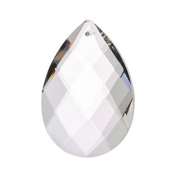 Bulk Buy: Darice DIY Crafts Cut Crystal Pendant Oval Drop Clear Crystal 50 x 29 x 16mm (6-Pack)