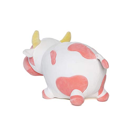  Avocatt Pink Cow Plush Toy - 10 Inches Plushie Stuffed  Animal - Hug And Cuddle