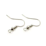 Kurtzy 500 Pack Silver Plated Earring Hook Earrings by Nickel Free - Jewellery Making Findings -