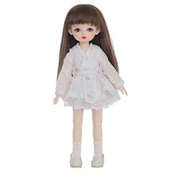 Children's Creative Toys 1/6 BJD Doll Full Set 26cm 10.23 inch Jointed Dolls + Wig + Skirt + Makeup + Shoes Surprise Gift Doll
