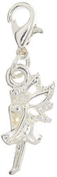 Darice JY081025 Lobsterclaw Charm Fairy, Silver