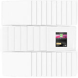 Arteza 8x10” White Blank Canvas Panels Boards, Bulk Pack of 28, Primed, 100% Cotton for Acrylic