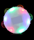 Fun Central LED Light Up Round Tambourine - Musical Instrument Toy for Kids & Toddlers