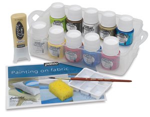 Pebeo Setacolor Opaque Fabric Paint Atelier Collection Set, 10 Assorted 45-Milliliter Colors and