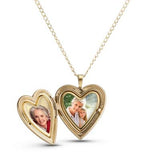 Things Remembered Personalized Sterling Silver Gold Heart Locket with Engraving Included