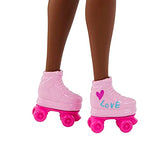 Barbie Day & Play Doll with Fashion Roller Skates, Sporty Look, Toy +3 Years (Mattel HPL77)