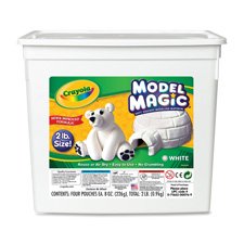 Model Magic Modeling Compound, 8 oz each packet, White, 2 lbs.
