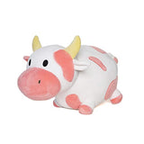 Avocatt Pink Cow Plush Toy - 10 Inches Plushie Stuffed Animal - Hug and Cuddle with Squishy Soft Fabric and Stuffing - Cute Cow Gift for Boys and Girls
