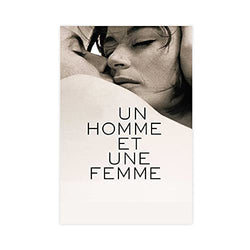 Un Homme Et Une Femme Old Movies Nostalgic Classics 1 Canvas Poster Bedroom Decor Sports Landscape Office Room Decor Gift Unframe:16×24inch(40×60cm)