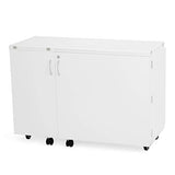 Arrow K8411 Wallaby II Kangaroo Sewing, Cutting, Quilting, Crafting Cabinet and Table, Includes Storage and Airlift, Portable with Wheels White Ash Finish