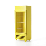 Odoria 1/12 Miniature Refrigerator Fridge Dollhouse Kitchen Furniture Accessories, Yellow