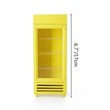 Odoria 1/12 Miniature Refrigerator Fridge Dollhouse Kitchen Furniture Accessories, Yellow