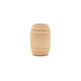 Wooden Pickle Barrel 1-5/8" Inch, Pack of 10, Small Unfinished Cargo Drums, Perfect for Miniatures, Scale Models, Toy Train Making or Woodworking Craft Projects, by Woodpeckers