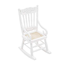 Odoria 1:12 Miniature Wooden Child's Rocking Chair Dollhouse Furniture Accessories