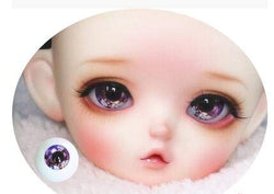 BeesClover Snowflake Black Pupil Acrylic BJD Doll Eyes for 1/3 1/4 1/6 Doll Accessories Gorgeous Cool 12mm 14mm 16mm 18mm Eye Ball D09 18mm