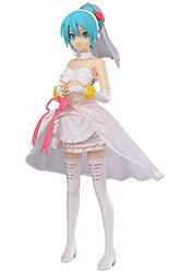 Hatsune Miku Project Diva Arcade Future Tone Super Premium Figure Hatsune Miku White Dress 9"