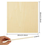 12Pcs 8’’x8’’x1/4’’ Basswood Sheets, Unfinished Basswood Sheets, Plywood Sheet for Arts and Crafts, Painting, Pyrography, Wood Engraving, Wood Burning, Laser, Architectural Models(200×200×6MM)