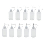 10Pcs 30ml Needle Tip Glue Bottle Applicator DIY Quilling Tool Precision Bottle Needle Bottle Squeeze Bottle