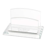 Things Remembered Personalized Glass Card Holder with Engraving Included