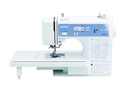 Brother XR9550 Sewing and Quilting Machine, Computerized, 165 Built-in Stitches, LCD Display, Wide Table, 8 Included Presser Feet, White