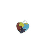 Lot of 36 Autism Awareness Enamel Heart Charm Pendants Jewelry