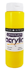 Daler - Rowney Graduate Acrylic 500ml Paint Ink Bottle - Primary Yellow