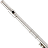 Mendini by Cecilio Premium Grade Closed Hole C Flute with Stand, Book, Deluxe Case and Warranty (Nickel Plated)