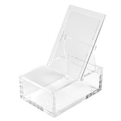 Polaroid Clear Acrylic Photo Storage Box with Easel-Backed Lid For Zink 2x3 Photo Paper (Snap, Zip,