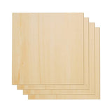 OUYZGIA 10 Pcs Plywood Basswood Sheets 11”x11”x1/8” 3mm Plywood Board for Laser Cutting Engraving Crafts, Unfinished Wood Sheets for DIY Painting Modeling (280x280x3mm, 10 Pcs)