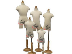 (JF-11C Group) Roxy Display 4 Units Children/Child/Kids Dress Form Mannequin Body Form with Base (JF-11C6M JF-11C2T JF-11C4T JF-11C7T)