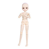 UCanaan Customized 1/4 BJD Doll 45cm 18Inch Ball Jointed Dolls + Basic Makeup + Different Hands,Free to Change DIY Dolls(Brown Eyes)