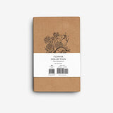 Field Journal/Pocket Notebook by Bright Day - 3.5" x 5.5" Lined Memo Book - Flower Collection Pack of 5
