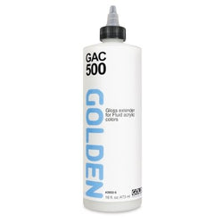 Golden Acrylic Medium, GAC-500 Leveling, 16 Oz