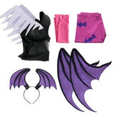 Miccostumes Women's Game Heart Hollow Top Cosplay Costume With Wings Leggings (M)