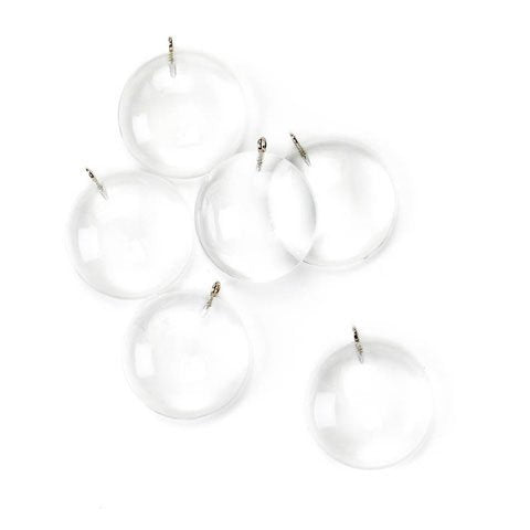 Bulk Buy: Darice DIY Crafts Crystal Drop Charms Round 1.18 inches (3-Pack) SSR-017