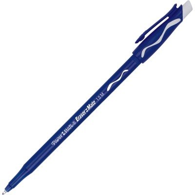 PAP3910158 - Paper Mate Eraser Mate Ballpoint Stick Erasable Pen