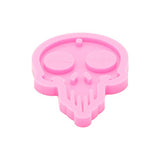 Super Shiny Skull Shape Resin Molds Keychain Silicone Molds Epoxy Molds for DIY Keychain Necklace Jewellery Making Craft