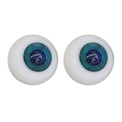 HMANE BJD Dolls Eyes, 14mm Glass Eyeball for BJD Dolls - Green Ice (No Doll)