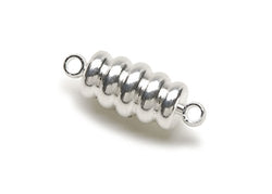 Darice 1 Piece Magnetic Clasp, 20 by 8mm, Bright Silver