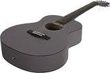 Stretton 3/4 Size GA Mini Steel String Acoustic Guitar, 36 inch Grand Auditorium Body, Limited Edition Academy Series Small Body Big Sound Travel Guitar - Slate