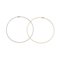 Bulk Buy: Darice DIY Crafts Wire Necklaces Gold and Brown 17-1/2 inches (3-Pack) 1999-733