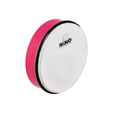 Nino Percussion 8" Hand Drum with Wooden Beater, Strawberry Pink-NOT MADE IN CHINA-ABS Plastic and Synthetic Heads, for Classroom Music, 2-YEAR WARRANTY, (NINO45SP)