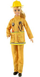 Barbie Firefighter Playset with Blonde Doll (12-In/30.40-cm), Role-Play Clothing & Accessories: Extinguisher, Megaphone, Hydrant, Dalmatian Puppy, Great Gift for Ages 3 Years Old & Up
