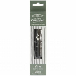 Winsor & Newton Artist Vine Charcoal Sticks 3/Pkg-Soft