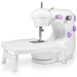 Sewing Machines with Extension Table and LED Light, Adjustable 2-Speed Double Thread Sewing Machine, Portable Electric Sewing Machine for Beginners, Kids, Fashion Designer