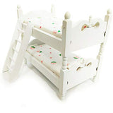 Posee Miniature Children Bedroom Bunk Bed Dollhouse 1:12 Furniture Accessories (Strawberry)