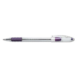 Pentel BK90V R.S.V.P. Stick Ballpoint Pen.7mm, Trans Barrel, Violet Ink, Dozen